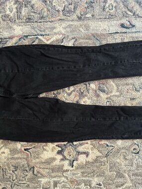 Abercrombie & Fitch Black Skinny Jeans with Slit Flare